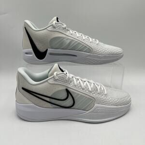 Womens Size 13 Nike Sabrina 1 Tb P White Black Basketball Shoes FQ3837 100